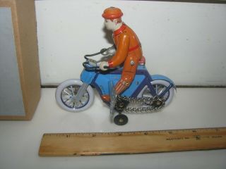 Clockwork China Tin Windup Toy Chain Drive MS 433 Motorcycle - - 3