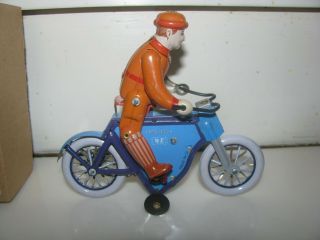 Clockwork China Tin Windup Toy Chain Drive MS 433 Motorcycle - - 4