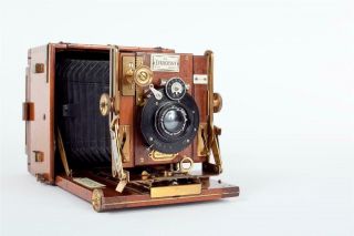 Vintage " The Sanderson  Tropical Model " Camera By " Houghton - Butcher "