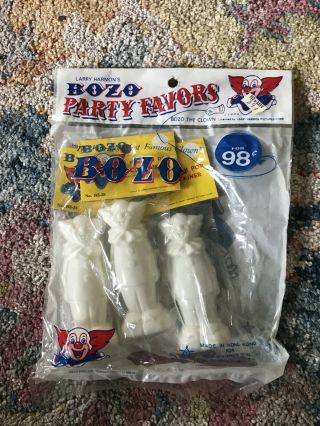 Vintage Bozo The Clown Party Favors Larry Harmon 