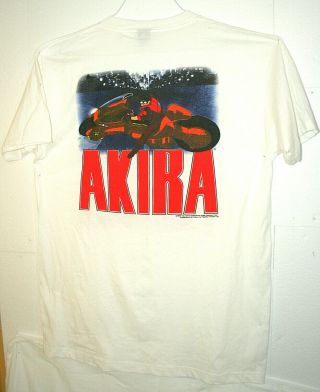 Vtg Anime Akira Committee 2 side Motorcycle T - Shirt Fashion Victim 1988 NOS 5