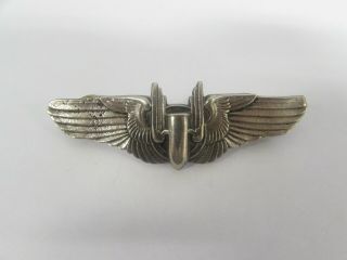 Wwii Us Army Ac Full Size Air Gunner Wings Sterling Marked Short Post.