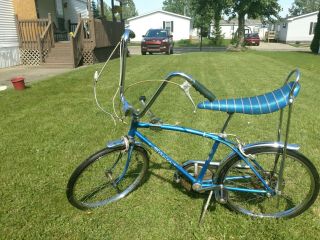 1969 Vintage Schwinn Sky Blue Stingray Fastback Bicycle - 5 Speed One Owner