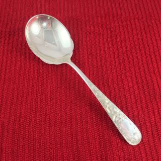 Kirk Old Maryland Engraved 8 3/8 " Solid Berry Casserole Spoon No Mono