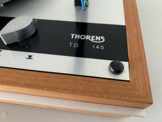 VINTAGE THORENS TD 145 TURNTABLE IN CONSOLE 2