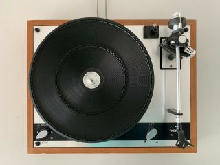 VINTAGE THORENS TD 145 TURNTABLE IN CONSOLE 4