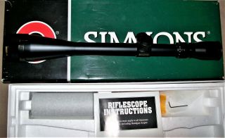 Vintage Simmons 8 - 32x44 Ao Target / Br Rifle Scope Ch Dot Reticle 800116 Japan