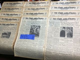 Stars & Stripes Newspaper - 13 Issues November 16 - 30 1943 Not Folded Wwii Rare