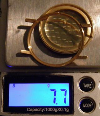 7.  7 Grams Of 14k Scrap Gold Watch Case And Bezel Offered Below Melt
