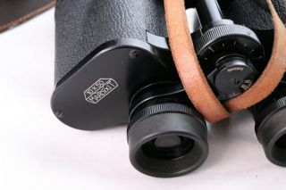 Vintage WWII - 1950s Era Leitz Wetzlar Binoculars 10x50 With Case 4