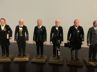 Vintage Marx US Presidents 24 Figures Painted & Plastic 54mm Scale 1950 - 60s 4
