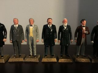 Vintage Marx US Presidents 24 Figures Painted & Plastic 54mm Scale 1950 - 60s 5