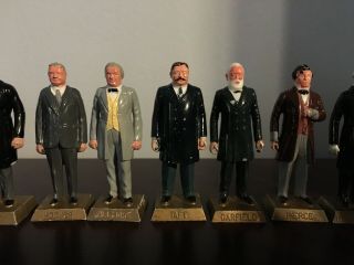 Vintage Marx US Presidents 24 Figures Painted & Plastic 54mm Scale 1950 - 60s 6