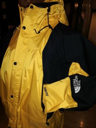 Vintage The North Face Gore Tex Mountain Light 90 Jacket Lemon Yellow Xl