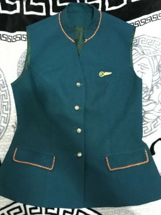 Turkmenistan Airlines stewardess flight attendant cabin crew uniform rare 2014 6