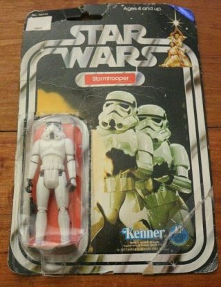 Vintage 1977 Kenner Star Wars - Stormtrooper 12 Back Carded Figure