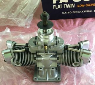 SAITO FA - 90 - T Flat Twin Glow Engine Japan MIB R/C Airplane Gorgeous 4 Stroke Vtg 6