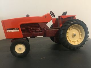VIntage Ertl 1/16 Scale Allis Chalmers 7040 Maroon Belly Farm Toy Tractor Metal 7