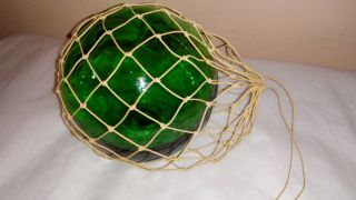 Vintage Japanese Glass Buoy Fishing Float 5 