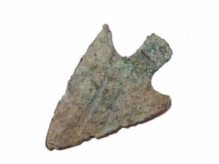 Very Rare Bronze Age Arrowhead,  In As Found