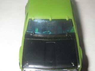 Aurora Afx Datsun 510 Slot Car number 166 green.  9 Photos,  very rare 6