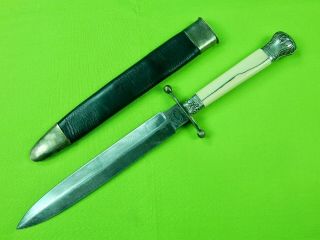 Antique Vintage Us Tiffany Broadway York Silver Bowie Fighting Knife Dagger