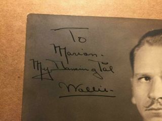 Wallace Beery Rare Very Early Vintage Autographed 7/9 Photo Oscar 5