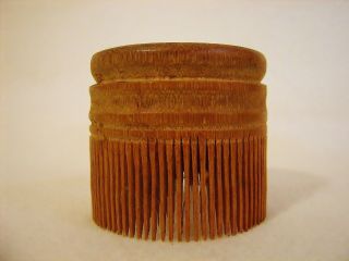 Antique c1895 Japanese Wooden Hair Kushi Combs and Accessories One Owner 5