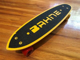 70s Vintage Skateboard Bahne 24 " With Cadillac Hot Lips Wheels