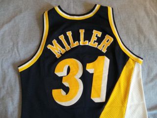 Champion Authentic Indiana Pacers Reggie Miller Jersey vintage 90s sz 44 L Large 5