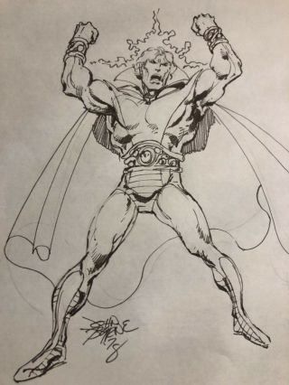 Art Illustration John Byrne Warlock 1978 Avengers Infinity Stone Rare