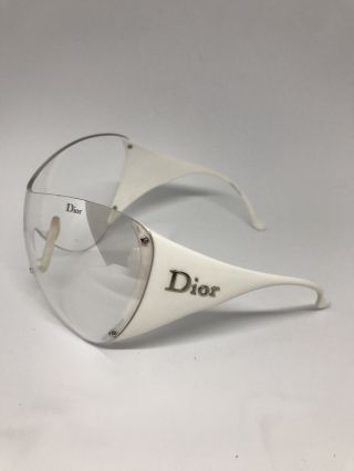 DIOR SKI 1 RARE White Sunglasses with Clear Lens by Christian Dior 12