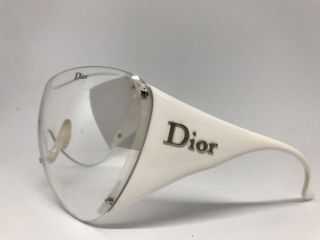 DIOR SKI 1 RARE White Sunglasses with Clear Lens by Christian Dior 2