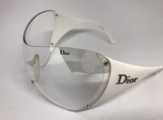 DIOR SKI 1 RARE White Sunglasses with Clear Lens by Christian Dior 3