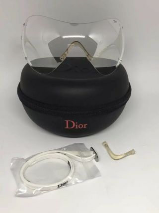 DIOR SKI 1 RARE White Sunglasses with Clear Lens by Christian Dior 8