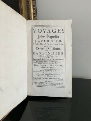 1678 : RARE FIRST EDITION IN ENGLISH of TAVERNER ' S TRAVELS MIDDLE EAST & ASIA 7