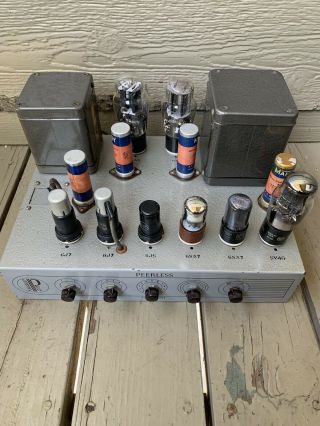 Vintage Peerless A - 100 - A 100a Mono Vacuum Triode Tube Amp (altec) Amplifier