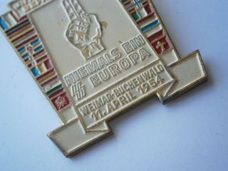 GERMANY Badge BUCHENWALD German concentration camp PIN WW2 wwII DDR Flags BRONZE 6