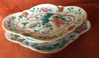 FINE ANTIQUE STRAITS PERANAKAN NYONA CHINESE FAMILLE ROSE PORCELAIN FOOTED BOWL 2