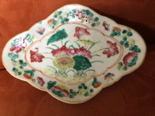 FINE ANTIQUE STRAITS PERANAKAN NYONA CHINESE FAMILLE ROSE PORCELAIN FOOTED BOWL 3