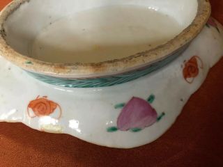 FINE ANTIQUE STRAITS PERANAKAN NYONA CHINESE FAMILLE ROSE PORCELAIN FOOTED BOWL 6