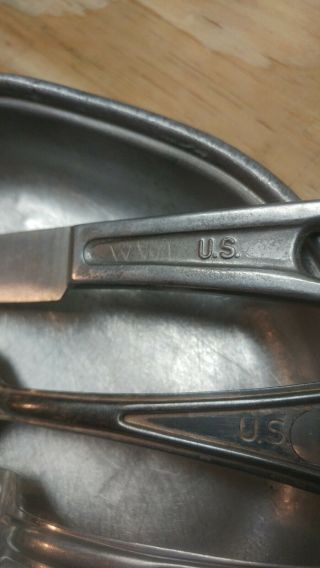 WW2 US Army M1932 Mess Kit.  Dated 1941 Initialed W.  W.  L. 7