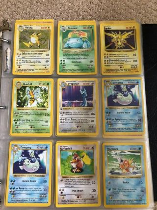 Over 300 Vintage POKEMON TCG Cards In Binder - Base,  Jungle,  Fossil,  Neo 3