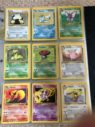 Over 300 Vintage POKEMON TCG Cards In Binder - Base,  Jungle,  Fossil,  Neo 6