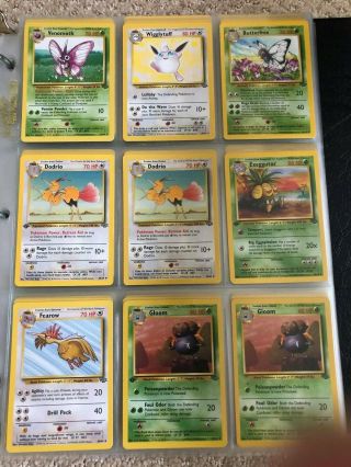 Over 300 Vintage POKEMON TCG Cards In Binder - Base,  Jungle,  Fossil,  Neo 7