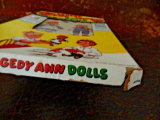 Vintage Raggedy Ann and Andy Dolls Paper Play set - 1959 2