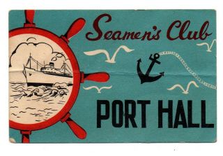 Rare Advertising Card Seamen 