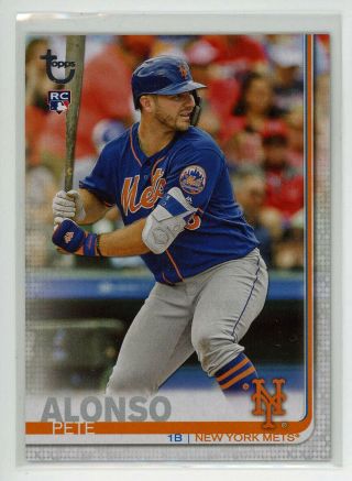 2019 Topps Series 2 475 Pete Alonso Rc Vintage Stock Mets 44/99