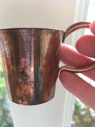 Vtg British Royal Navy 1/2 Gill Copper Rum Measure Cup 53177 1952 H