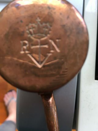 VTG British Royal Navy 1/2 Gill Copper Rum Measure Cup 53177 1952 H 4